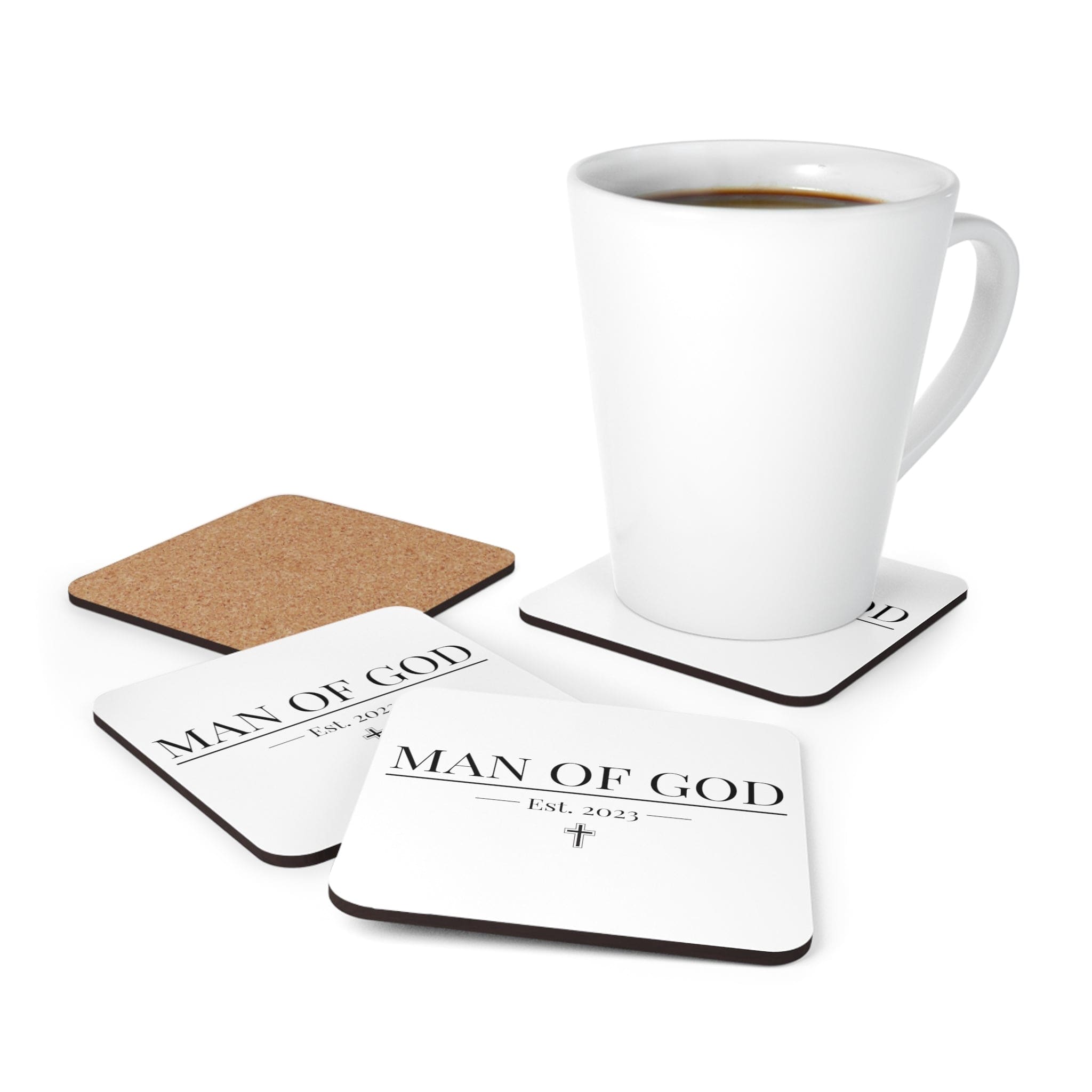 Decorative Coaster Set 4-piece - Say it Soul - Man of God-3