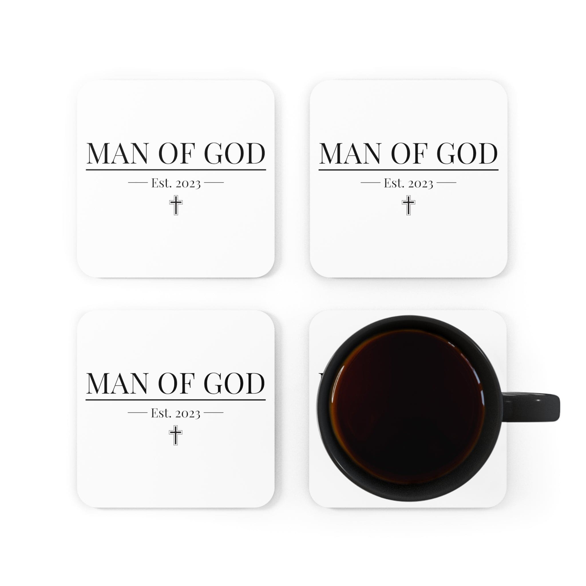 Decorative Coaster Set 4-piece - Say it Soul - Man of God-4